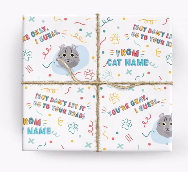 You're Okay: Personalized {breedCommonName} Wrapping Paper